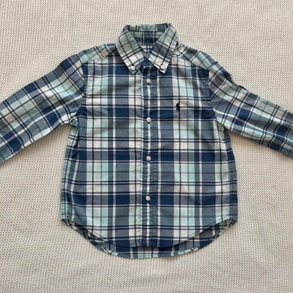 Polo Ralph Lauren button down toddler - Blue and Green